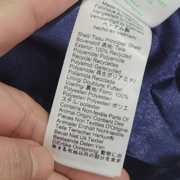 NWT J.Crew Womens Double-Breasted Navy Trench Coat 6 Recycled Polyester Button - Picture 7 of 12